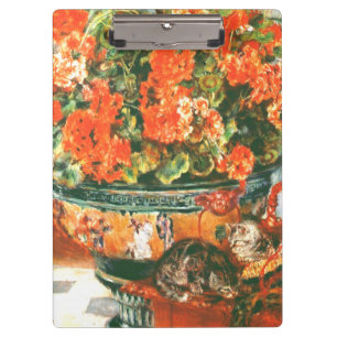 Carpeta De Pinza Pierre-Auguste Renoir Geraniums And Cats
