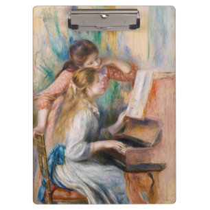 Carpeta De Pinza Pierre Auguste Renoir - Jóvenes niñas en el piano