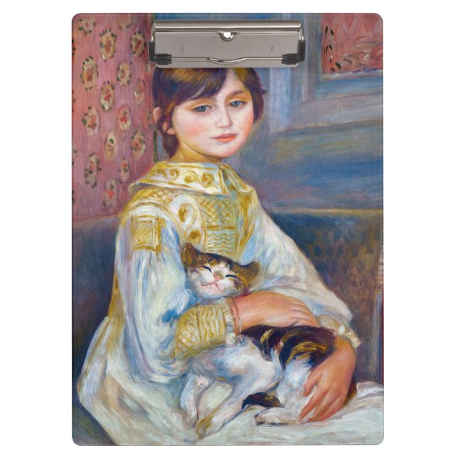 Carpeta De Pinza Pierre-Auguste Renoir - Niño con gato (Anverso)