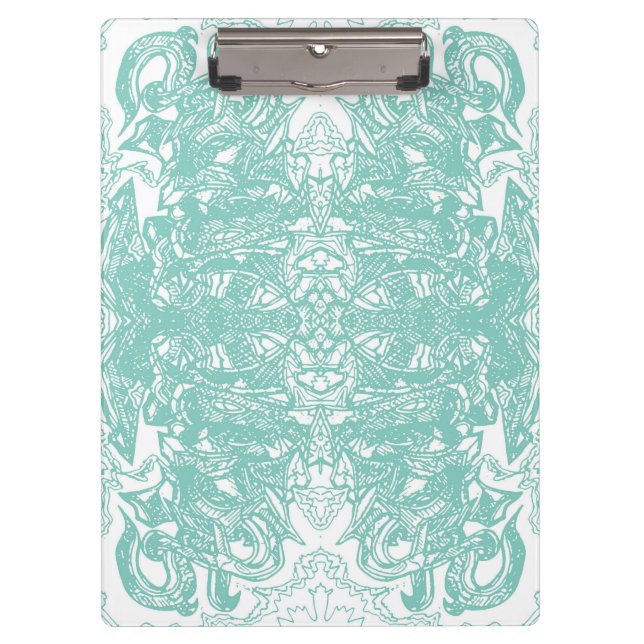 Carpeta De Pinza Pieza De Graffiti Azul Y Blanco (Anverso)