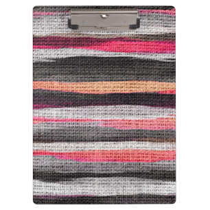 Carpeta De Pinza Pincel de pintura de color abstracto Burlap Rústic