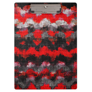 Carpeta De Pinza Pincel de pintura de color abstracto Burlap Rústic