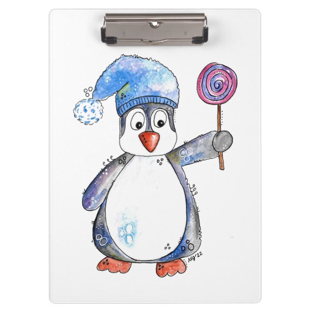 Carpeta De Pinza Pingüino caprichoso y chiflado (Anverso)