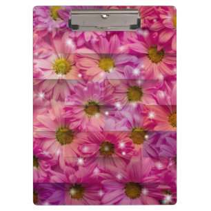 Carpeta De Pinza Pink Daisy Weave