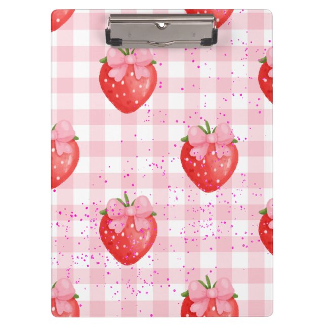 CARPETA DE PINZA PINK STRAWBERRIES (Anverso)