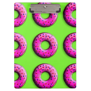 Carpeta De Pinza Pinky Donut con rociadores coloridos + tus ideas