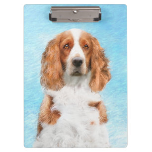 Carpeta De Pinza Pintado español de Springer galesa - Arte de perro
