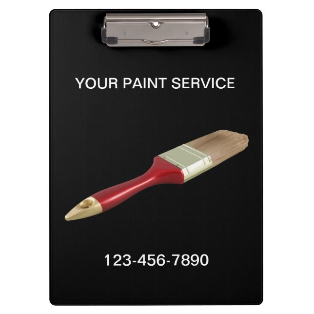 Carpeta De Pinza Pinte el tablero del personalizado del servicio (Anverso)