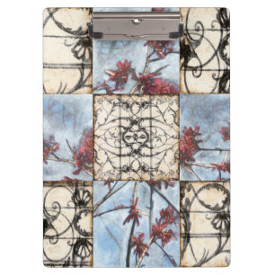 Carpeta De Pinza Pintura abstracta artesonada de Scrollwork