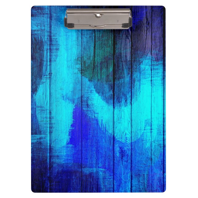 Carpeta De Pinza Pintura abstracta de madera de época #3 (Anverso)