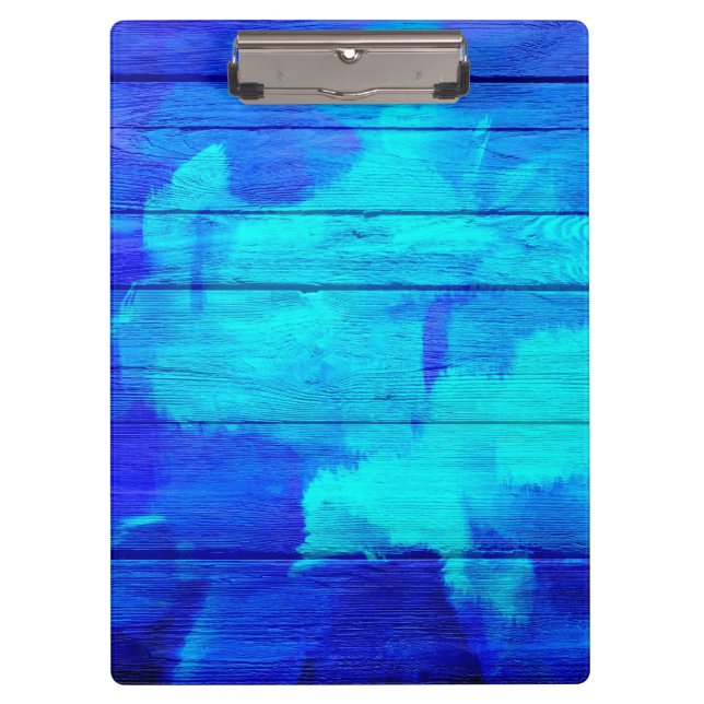 Carpeta De Pinza Pintura abstracta de madera de época #5 (Anverso)