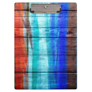 Carpeta De Pinza Pintura acrílica colorida sobre la madera #6