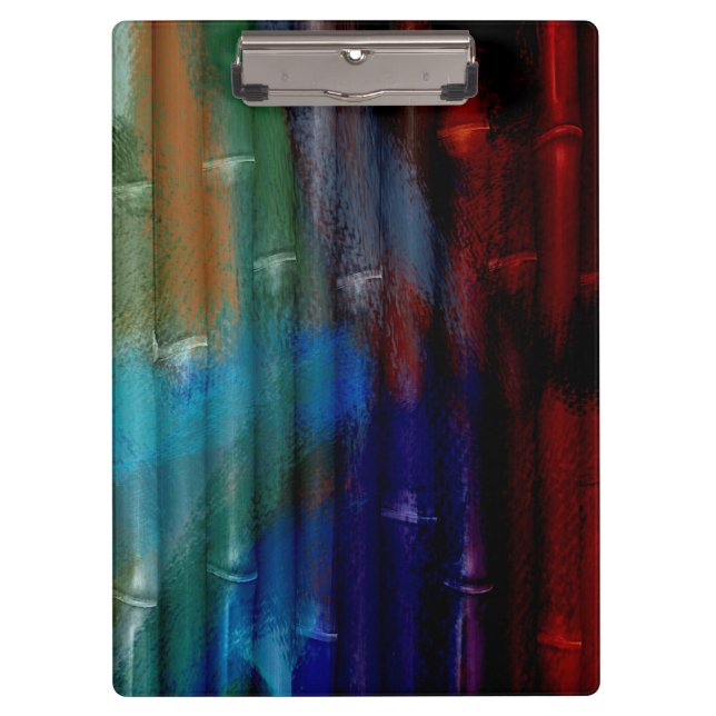 Carpeta De Pinza Pintura acrílica de Bambú (Anverso)