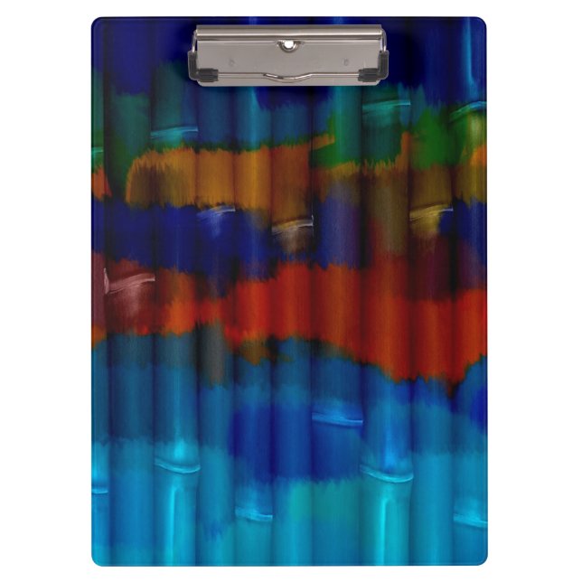 Carpeta De Pinza Pintura acrílica de bambú 2 (Anverso)