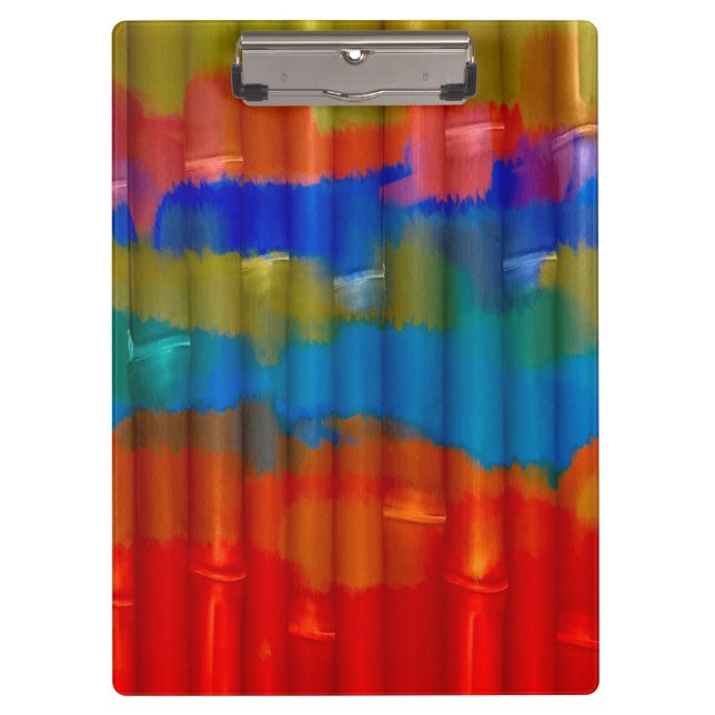 Carpeta De Pinza Pintura acrílica de bambú 3 (Anverso)