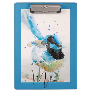 Carpeta De Pinza Pintura Acuarela de Carricero Azul Aves Australian