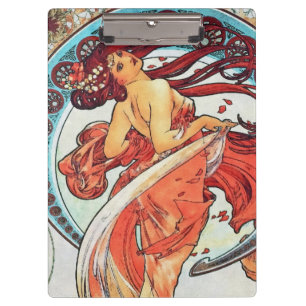 Carpeta De Pinza Pintura Art Nouveau de Alphonse Mucha Dance