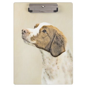 Carpeta De Pinza Pintura británica - Arte de perro original muy bo