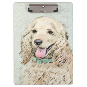 Carpeta De Pinza Pintura Buff de Cocker Spaniel - Arte Perro Origin