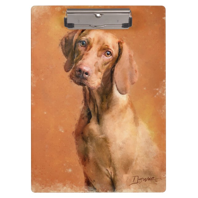 Carpeta De Pinza Pintura de arte húngara de perro vizsla (Anverso)