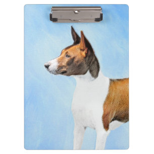 Carpeta De Pinza Pintura de Basenji - Arte original muy bonito
