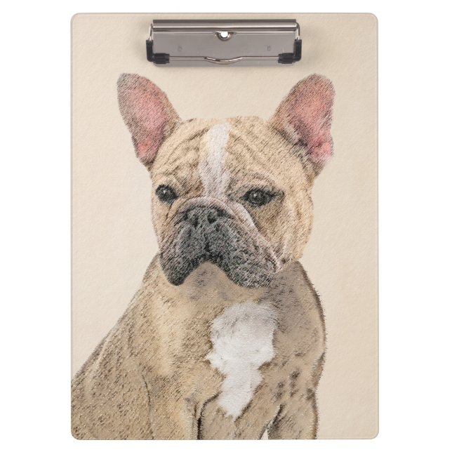 Carpeta De Pinza Pintura de Bulldog francés (Sable) - Cuto original (Anverso)