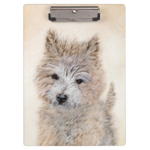 Carpeta De Pinza Pintura de Cachorro de Cairn Terrier - Arte Perro 