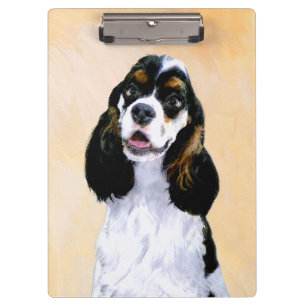 Carpeta De Pinza Pintura de Cocker Spaniel (Parti) - Arte Perro Ori