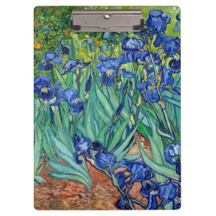 Carpeta De Pinza Pintura de cosecha floral de Irises Vincent van Go
