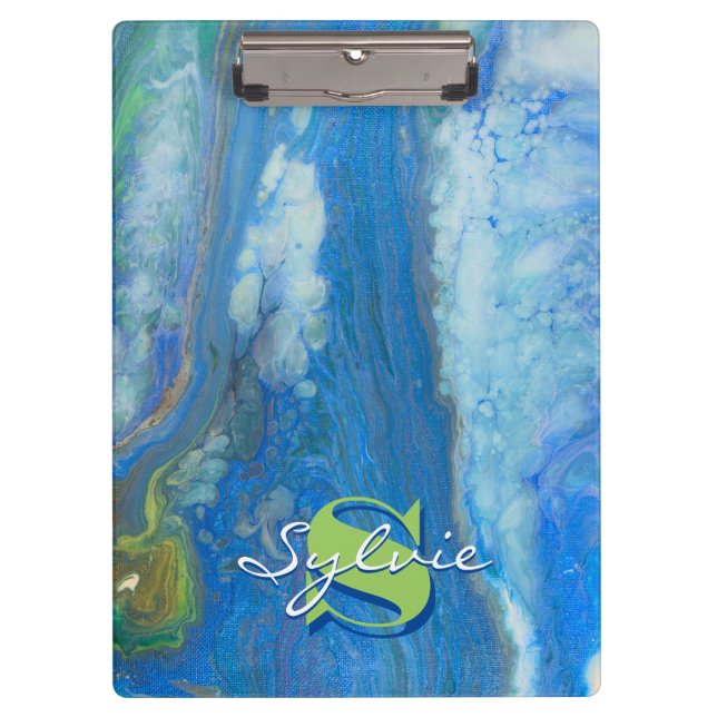 Carpeta De Pinza Pintura de fluidos de cascada (Anverso)