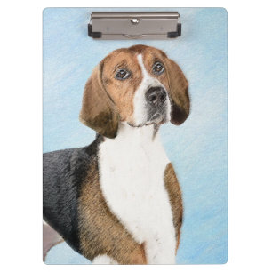 Carpeta De Pinza Pintura de Foxhound inglesa - Arte Perro Original