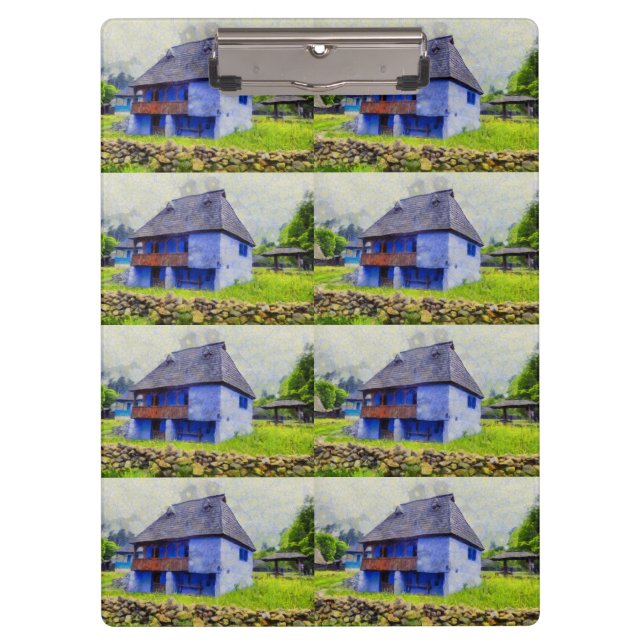 Carpeta De Pinza Pintura de la casa azul (Anverso)