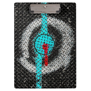 Carpeta De Pinza Pintura de marca de carretera - Blanco azul rojo