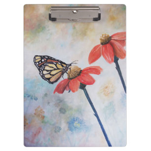 Carpeta De Pinza Pintura de mariposa puesta en servicio