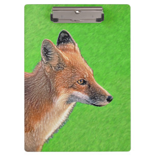 Carpeta De Pinza Pintura de Red Fox - Arte de vida salvaje original