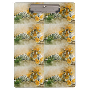 Carpeta De Pinza Pintura de tigre
