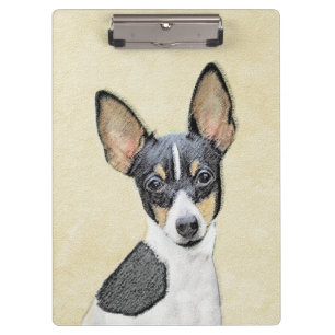 Carpeta De Pinza Pintura de Toy Fox Terrier - Arte de Perro Origina