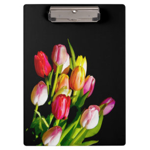 Carpeta De Pinza Pintura de tulipán - Arte de flores original