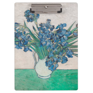 Carpeta De Pinza Pintura de Van Gogh Jarrón de Iris Impresionismo