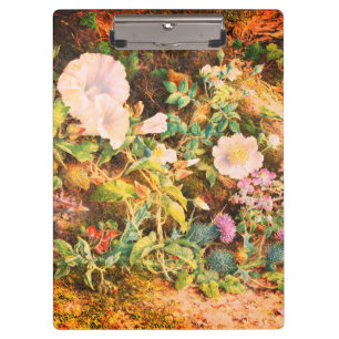 Carpeta De Pinza Pintura floral de petunias vintage bonitas