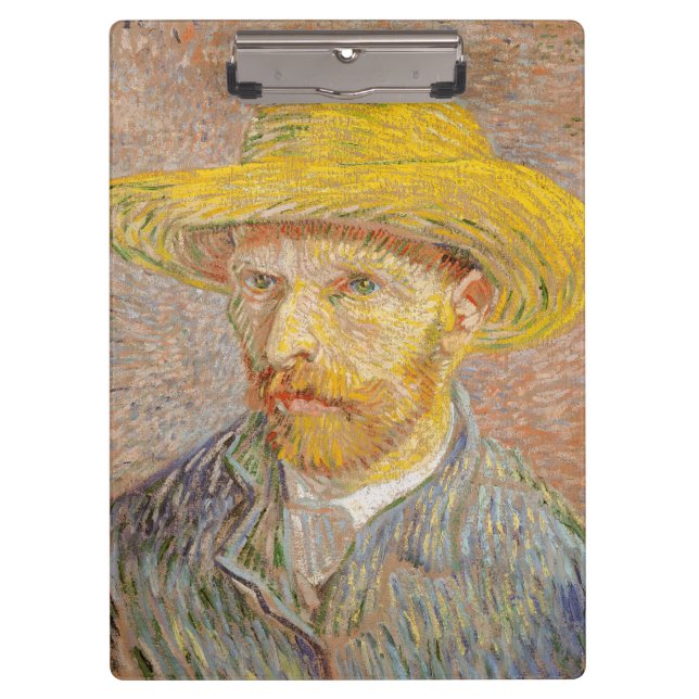 Carpeta De Pinza Pintura impresionista del autorretrato de Vincent  (Anverso)