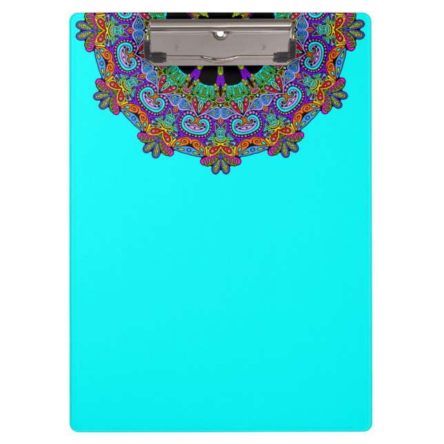 Carpeta De Pinza Pintura manual de la cara de reloj de Mandala 24 (Anverso)