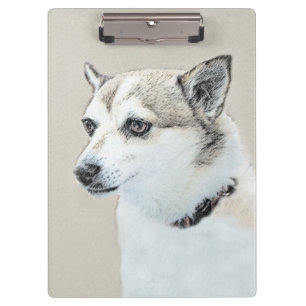 Carpeta De Pinza Pintura noruega de Lundehund - Arte original del p