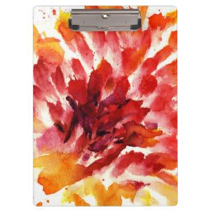 Carpeta De Pinza Pinturas florales abstractas 5 de la acuarela
