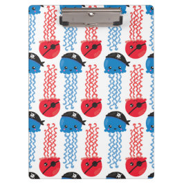 Carpeta De Pinza Pirate Jellyfish, Patrón de medusas, animales mari