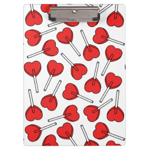 Carpeta De Pinza Piruetas rojas, piruetas de corazón, patrón de pir