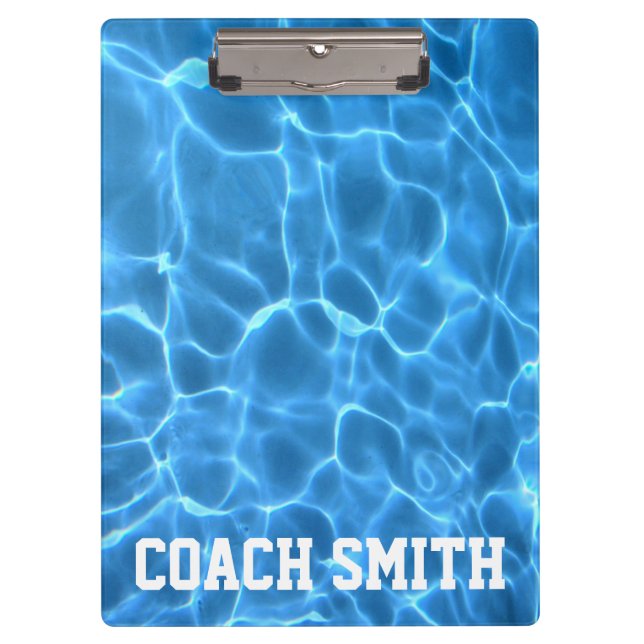 Carpeta De Pinza Piscina personalizada Fotograma de natación o entr (Anverso)