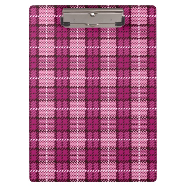 Carpeta De Pinza Pixel Plaid_Magenta-Black (Anverso)