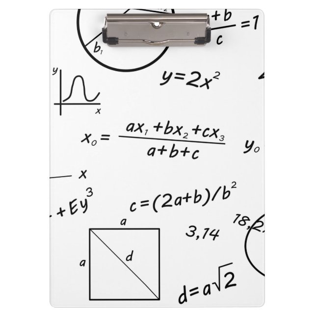 Carpeta De Pinza Pizarra de matemáticas (Anverso)