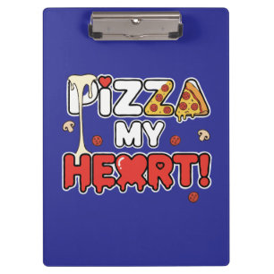Carpeta De Pinza Pizza Linda Mi Corazón Chiste Divertido para Amant